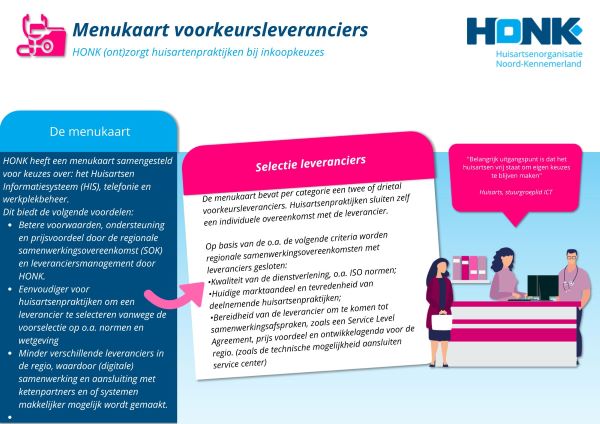 Factsheet Menukaart voorkeursleveranciers